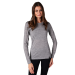 Women's long sleeved shirt MERINO light grey