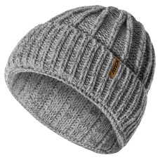 Pletená čepice FLARIN, světle šedá