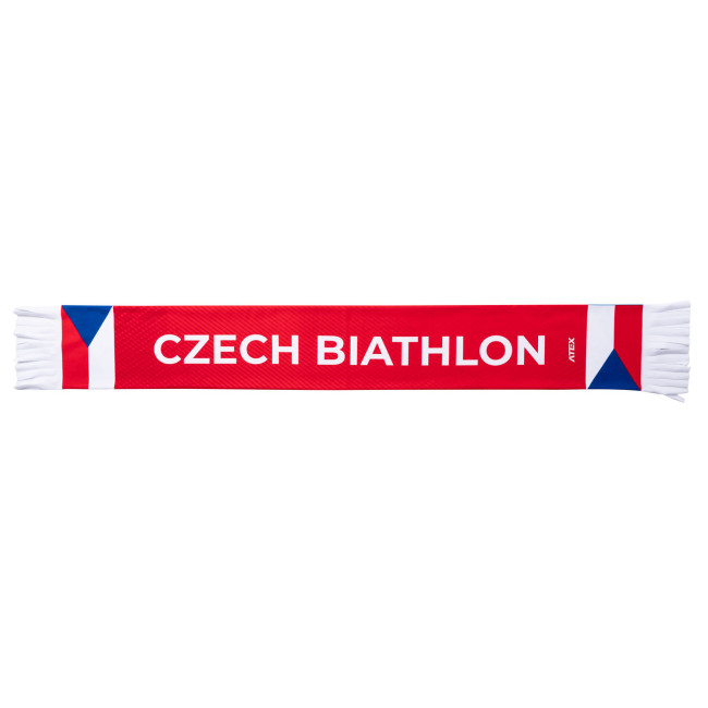 Sportovní šála CZECHBIATHLON červená