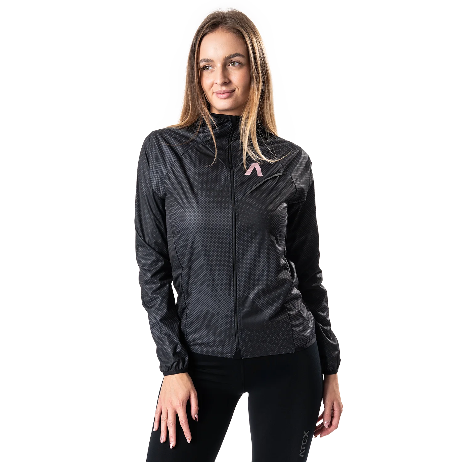 Women's running jacket with hood NUVO