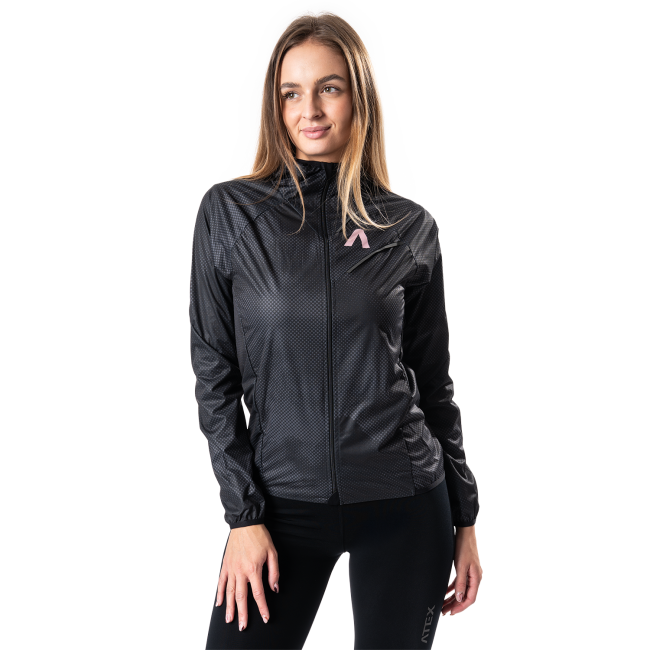 Women's running jacket with hood NUVO