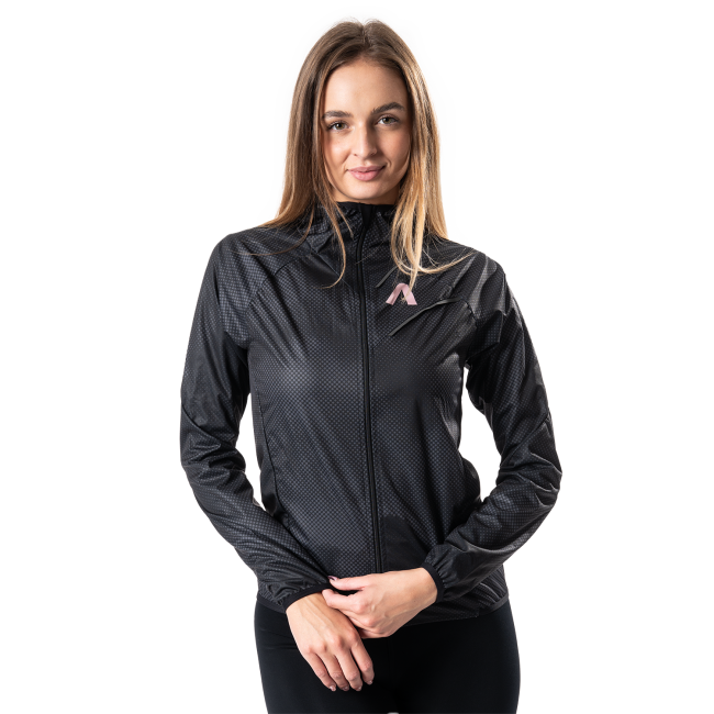 Women's running jacket with hood NUVO