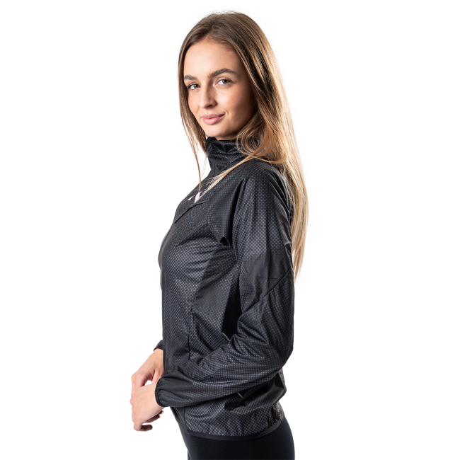 Women's running jacket with hood NUVO