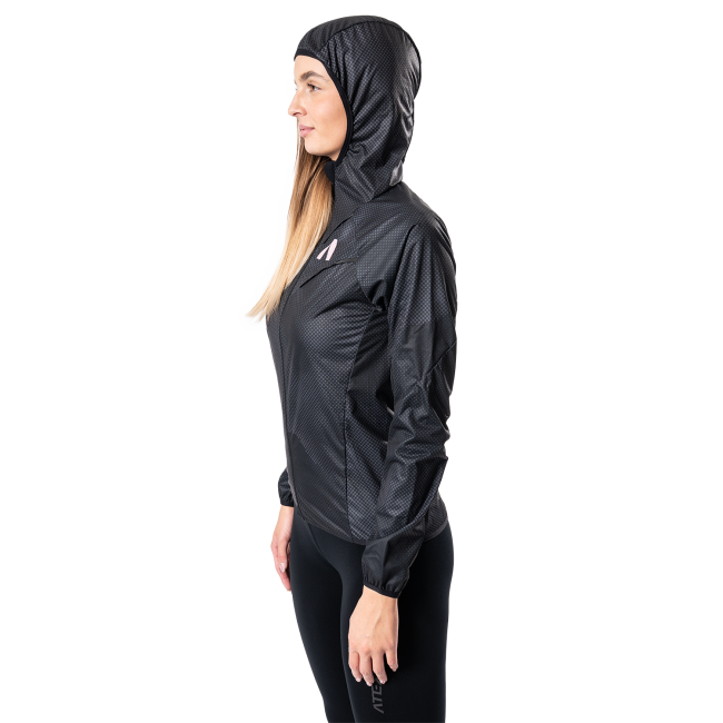 Women's running jacket with hood NUVO