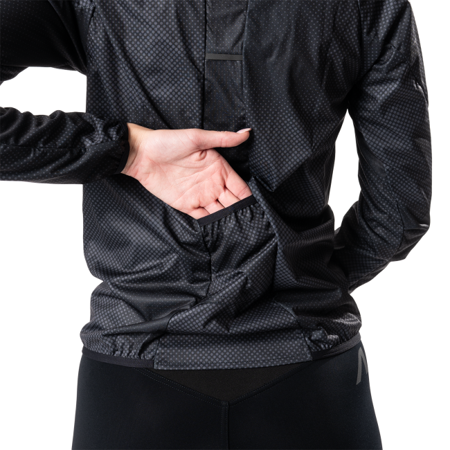 Women's running jacket with hood NUVO