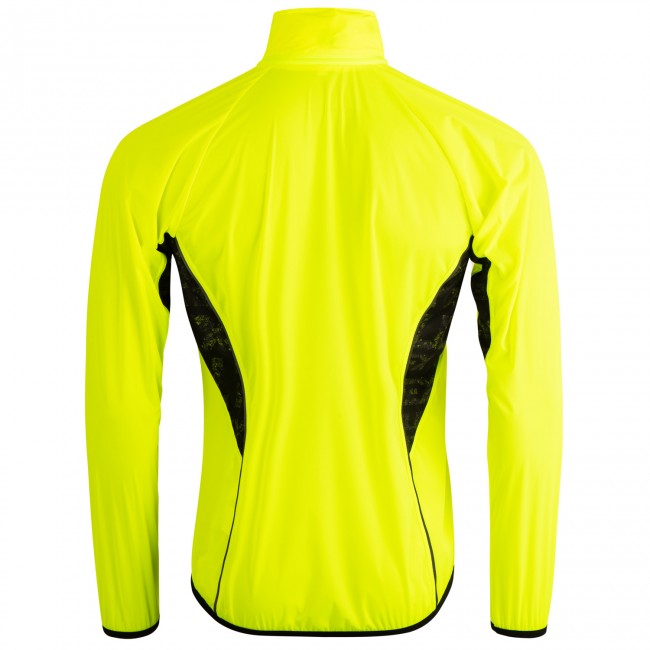 Ultralight hooded rain jacket MEDARD, neon yellow