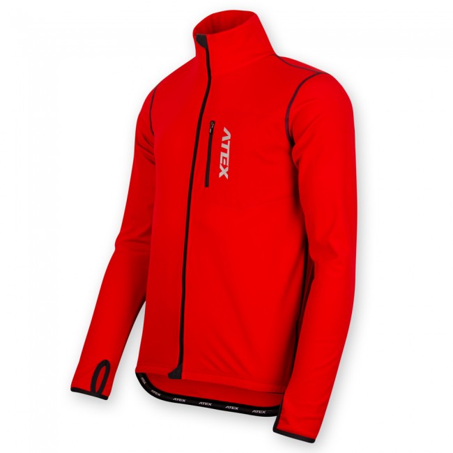 Men's jersey ALPEN with pocket, red