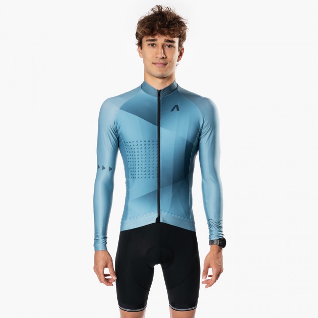 Cycling jersey with long sleeves ETAP mint