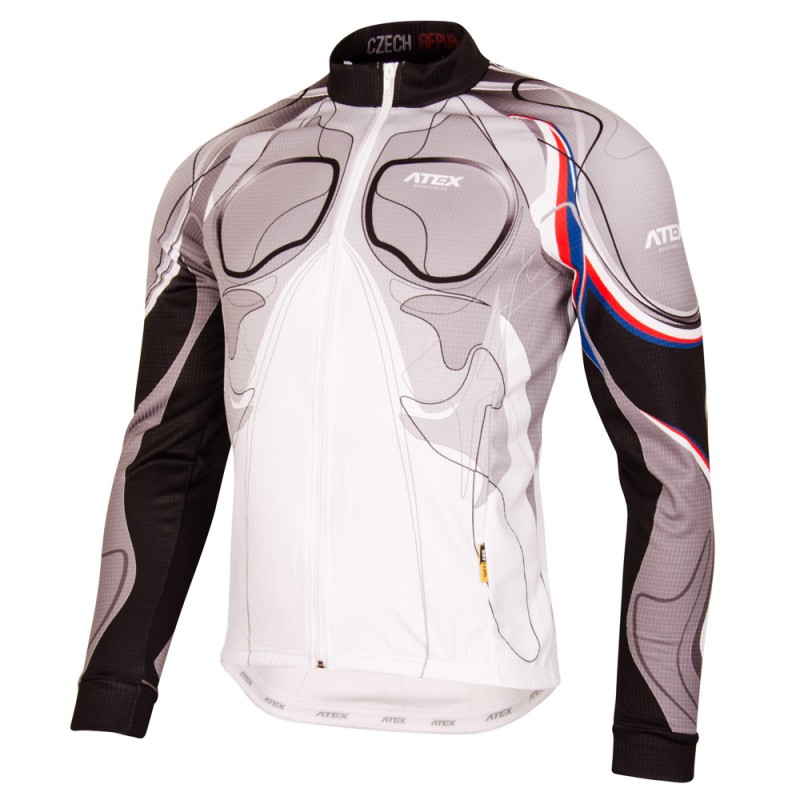 Cycling jersey RIDEN, long sleeves BIATEX BW | ATEX Sportswear