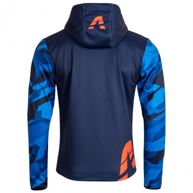 Sports hoodie TRAIL blue