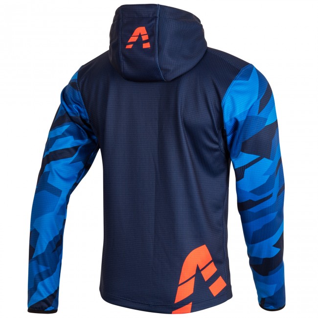 Sports hoodie TRAIL blue