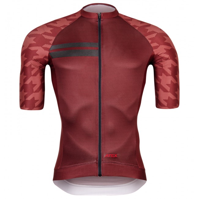 Cycling jersey GRVL, short sleeves, red