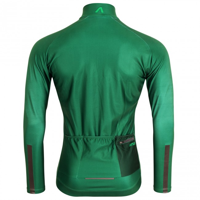 Cycling jersey GRVL, long sleeves, green