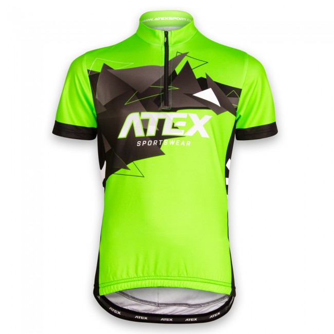 Children´s cycling jersey MIKA green