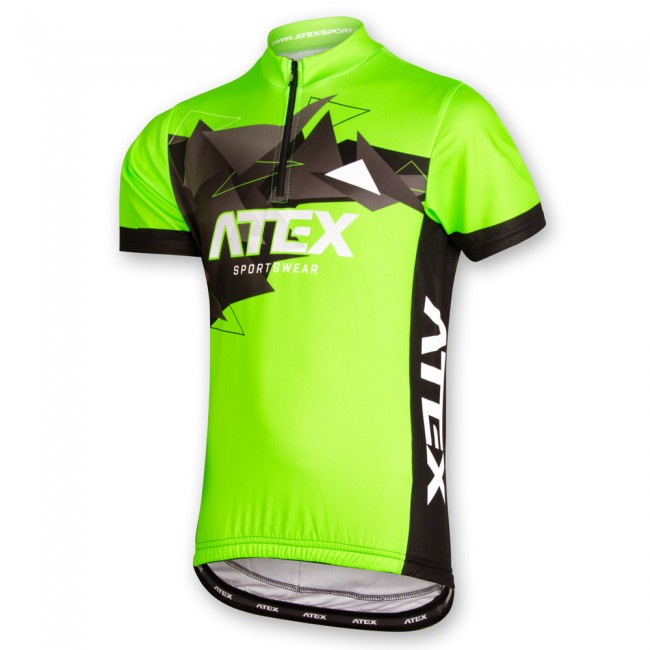 Children´s cycling jersey MIKA green