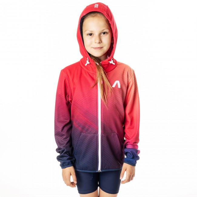 Sports hoodie NIX pink, children's