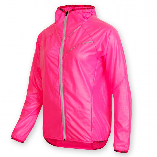 Women's ultralight raincoat MEI with hood, pink 