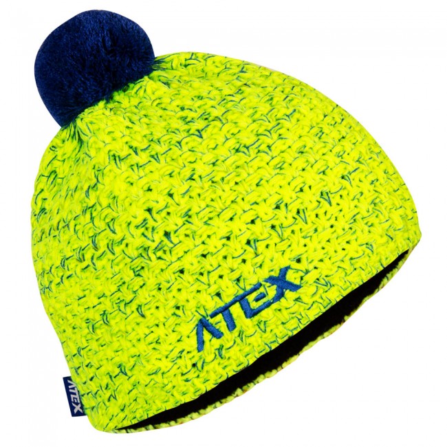 Knitted hat KNIT fluorescent yellow melange