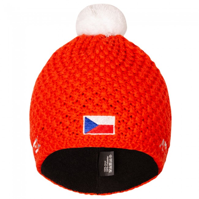 Knitted hat orange CZE