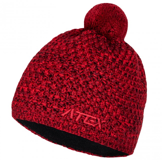 Knitted hat KNIT red menalge