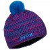 Knitted hat KNIT turquoise-pink melange