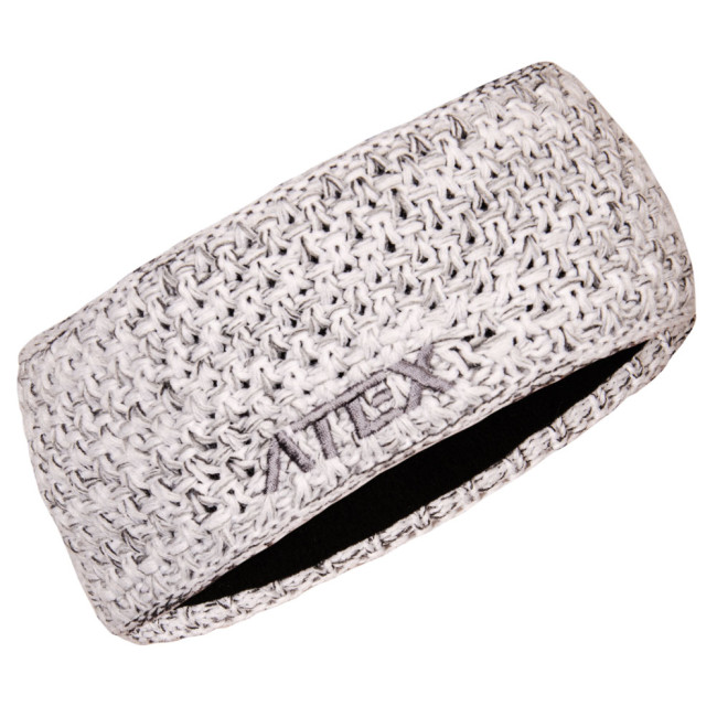 Knitted headband KNIT grey melange