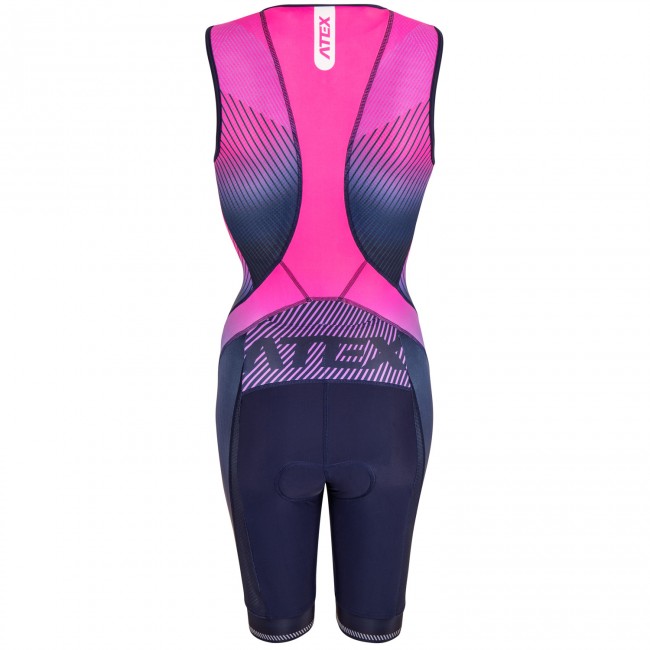 Women’s triathlon suit MARK PROFI sleeveless, pink