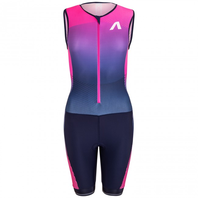 Women’s triathlon suit MARK PROFI sleeveless, pink