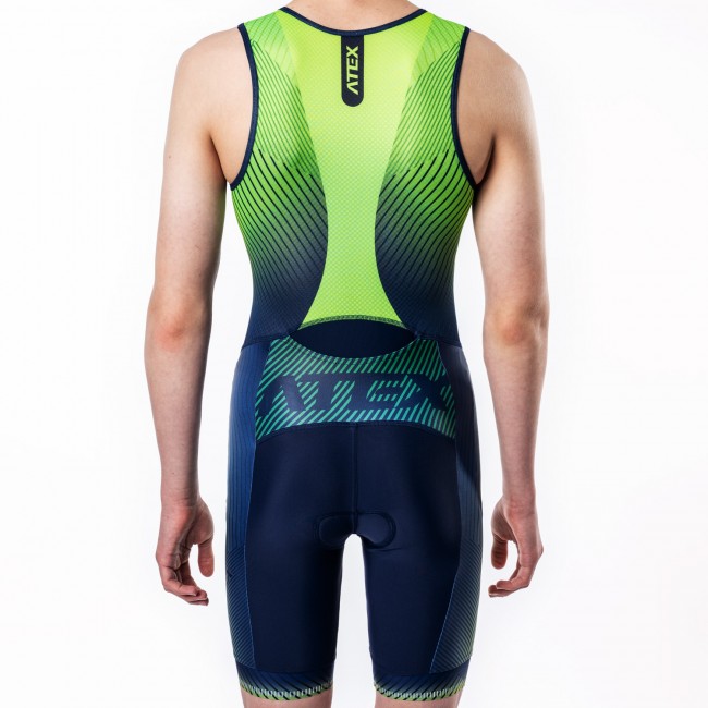 Kids triathlon suit MARK green