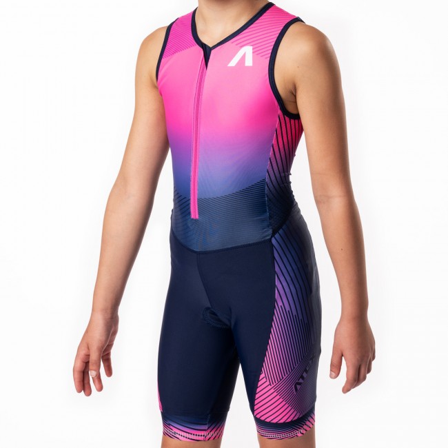 Kids triathlon suit MARK pink