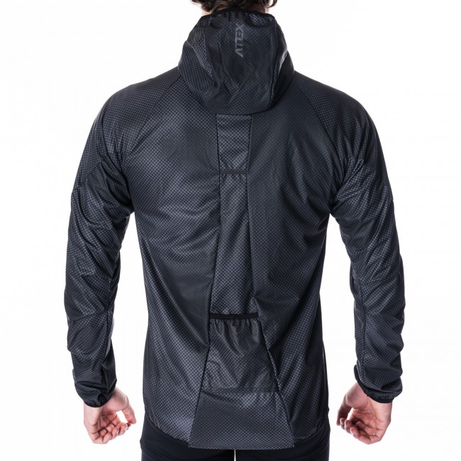 Lightweight running jacket with hood NUVO