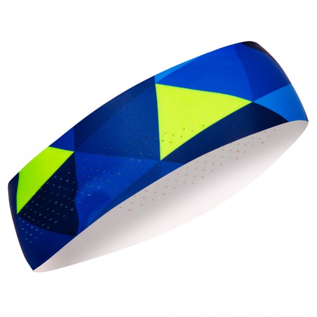 Athletic headband GRID Blue
