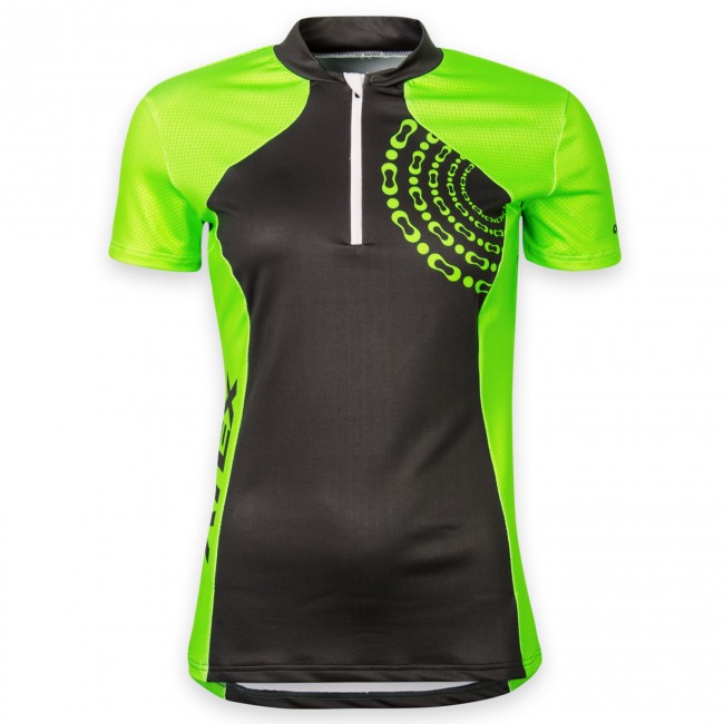 Women's cycling jersey RING green-grey