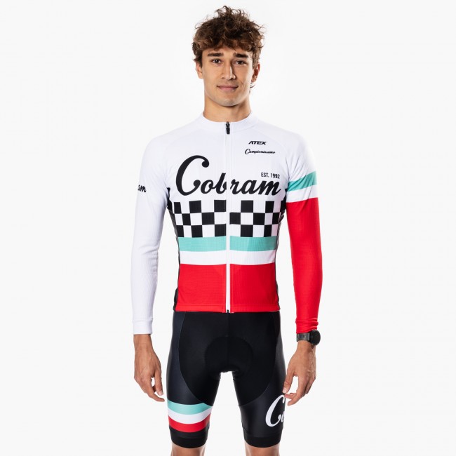 Cycling jersey with long sleeves COBRAM