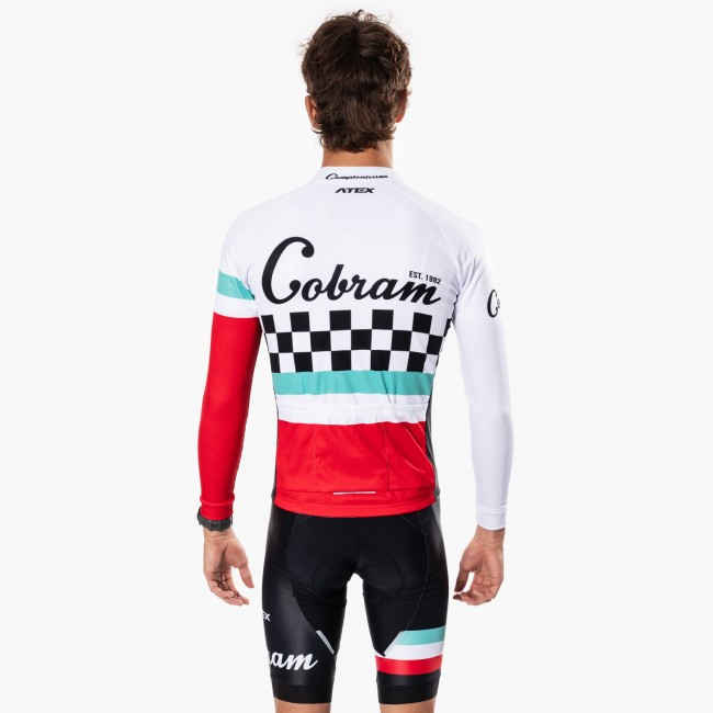 Cycling jersey with long sleeves COBRAM