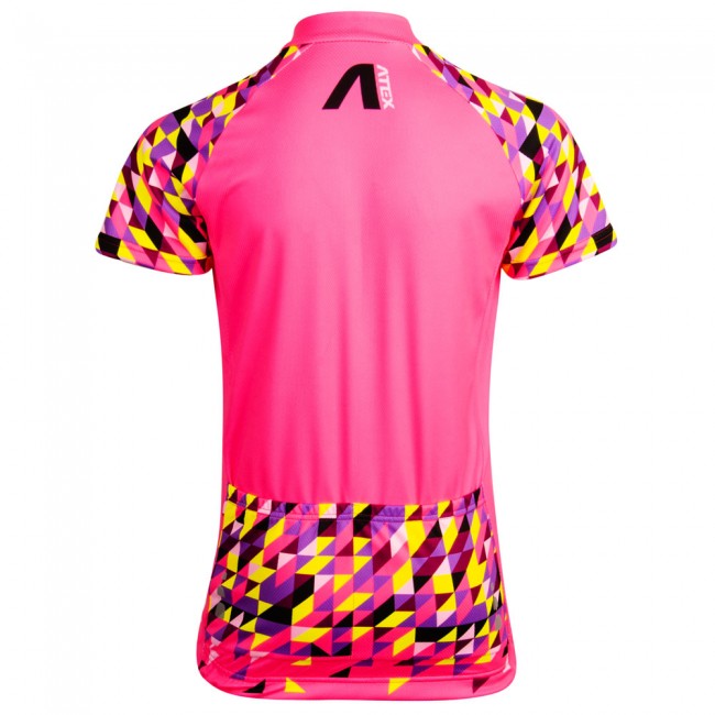 Children's cycling jersey SATO, pink