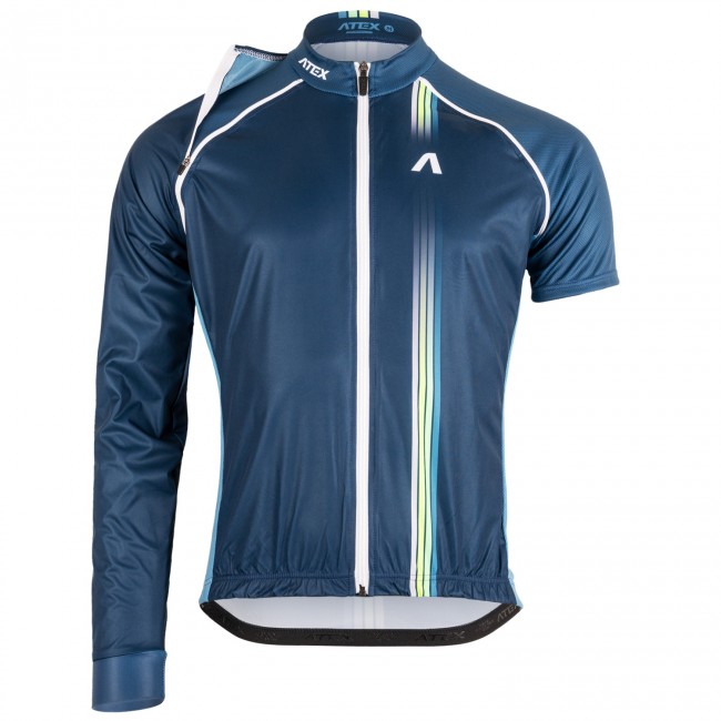 Cycling jersey with detachable sleeves NEON ROAD 2.0 blue