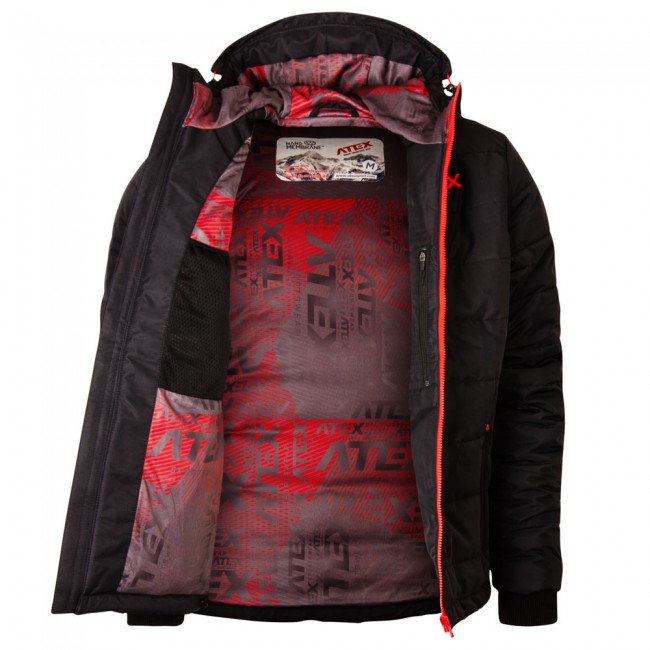 Winter jacket POLARIS, red zip