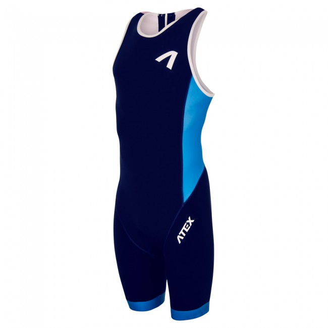 Men's triathlon suit REVOLT blue-purple