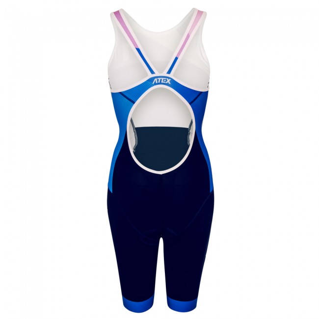 Women's triathlon suit REVOLT blue-purple