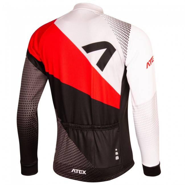 Cycling jersey REVOLT RED, long sleeves