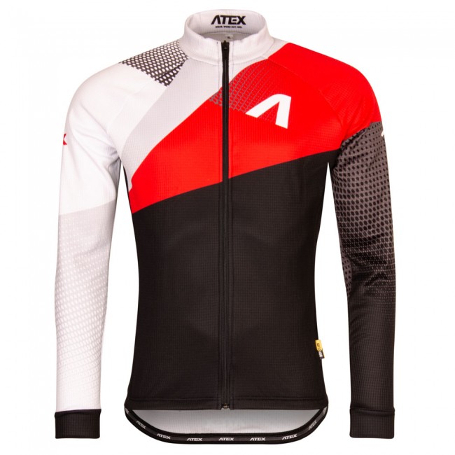 Cycling jersey REVOLT RED, long sleeves