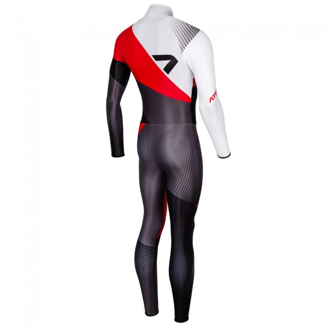 One-piece running suit REVOLT RED