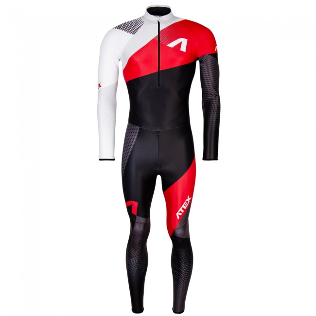 One-piece running suit REVOLT RED