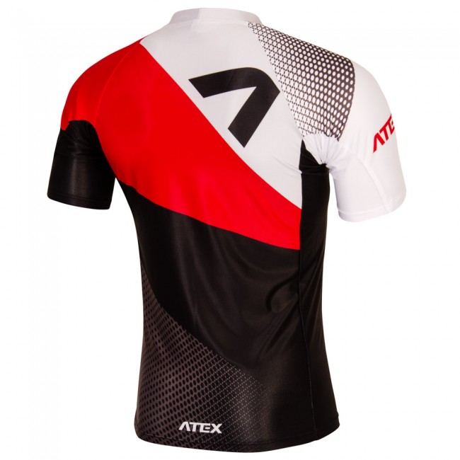 Close-fitting jersey REVOLT RED with short sleeves