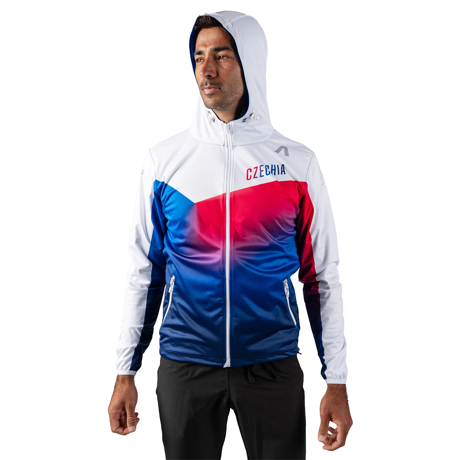 Lightweight sports jacket with hood CZECHIA | ATEX Sportswear