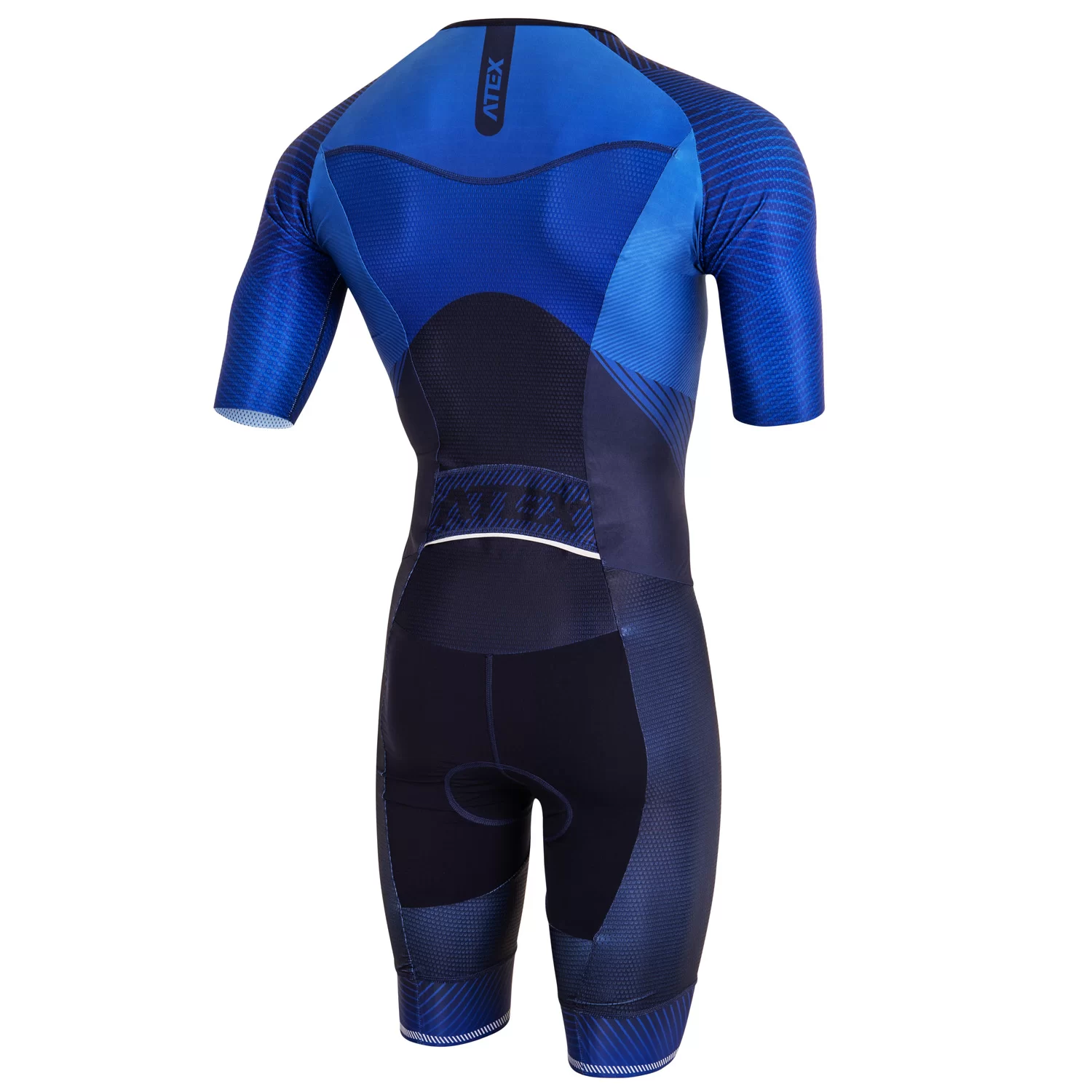 Men's triathlon suit MARK ELITE with short sleeves, blue
