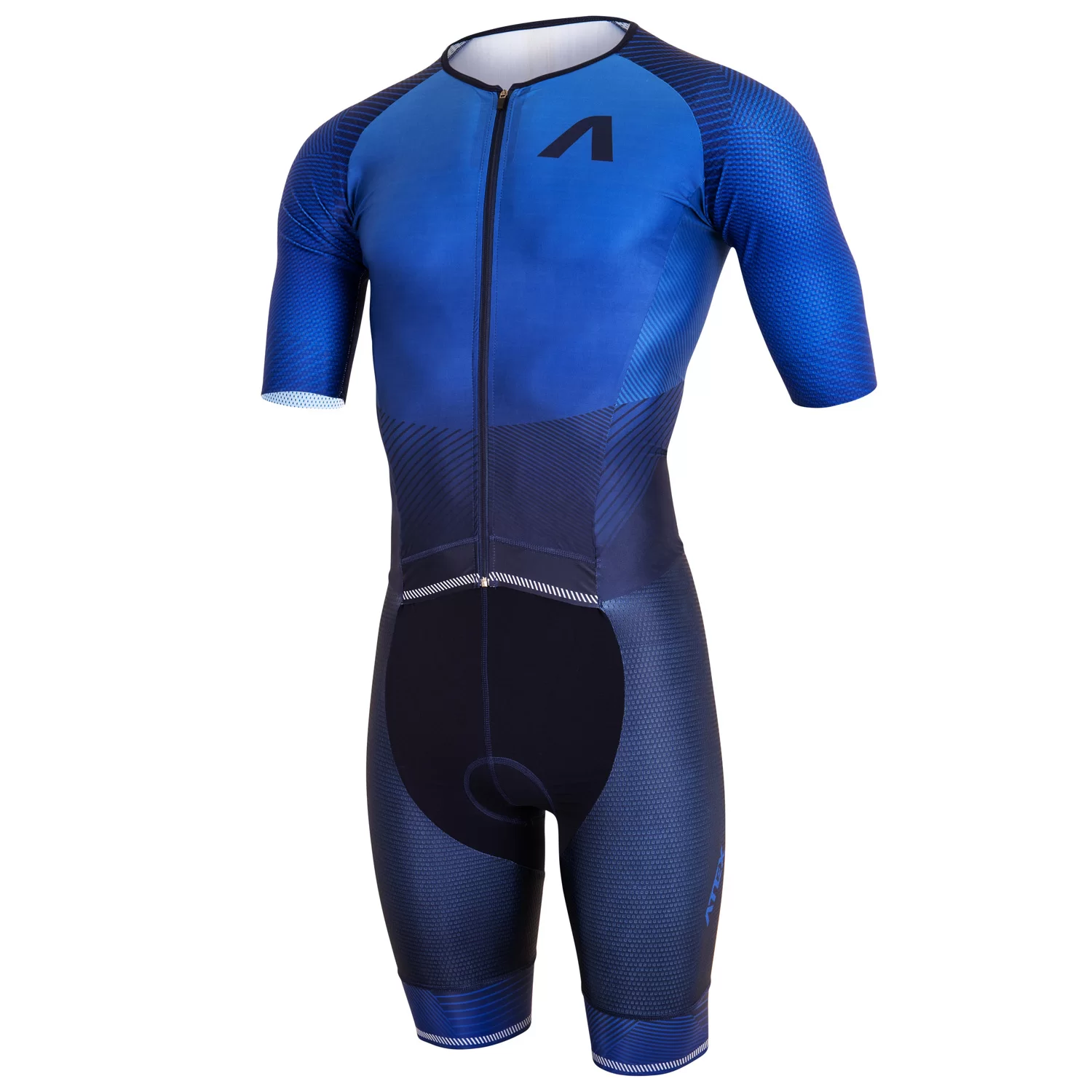 大学生協のスーツ提携店割引 Men's triathlon suit MARK ELITE with short sleeves, blue ウェア